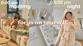 how to *really* spend time alone 🎀💭 aesthetic vlog | morning routine to night routine living alone