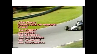 European Grand Prix F1 , Brands Hatch 1983 -  (Dutch TV Broadcast)