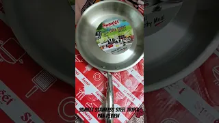 sumeet stainless steel triply pan review. #youtube #youtubeshorts #shorts #review #triply #steelpan