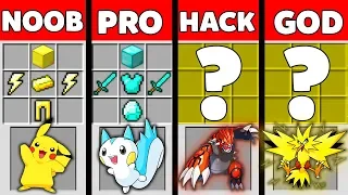 Minecraft Battle: NOOB vs PRO vs HACKER vs GOD: POKEMON PET OF GOD Challenge in Minecraft Animation