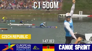 C1 Men 500m Final A | MARTIN FUKSA CHAMPION | European Championships Munich 2022