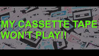 DRAGGING CASSETTE TAPE? WON'T PLAY? SOUNDS AWFUL? -- 2 REPAIR METHODS -- COMPARED SIDE BY SIDE!