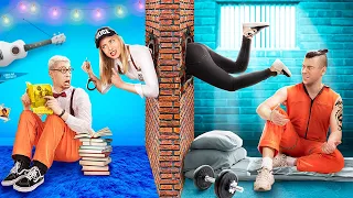 Construimos una Litera en Prisión/ Deportista vs Nerd Construyen una Habitación Secreta