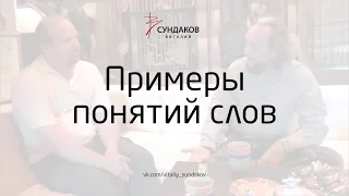 Примеры понятий слов - Виталий Сундаков