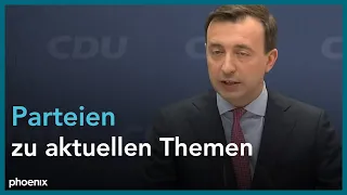 Pressekonferenzen der Parteien