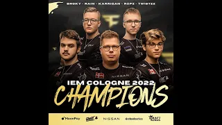 IEM Cologne 2022 - Grand Final | CHAMPIONS OF COLOGNE | Faze Clan Celebrations After Winning.