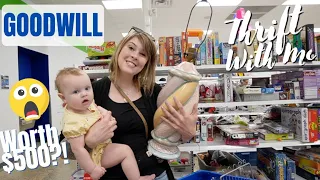 SCORE! Worth $500?! At Goodwill | Thrift With Me | Reselling