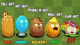 Tournament All NUT & DEFENSE Plants - Who Will Win? - PVZ 2 Plant vs Plant v10.8.1