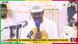 Cérémonie de mariage de fille de seyda Mamy Sacko Fanta Traoré et Adama Sanoh hafiz le 28 avril 2024