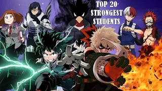 Top 20 Strongest My Hero Academia Class 1-A Students