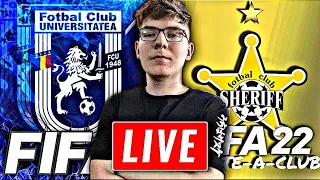 🔴FIFA 22 CARIERA LIVE CU FCU CRAIOVA & SHERIFF TIRASPOL🔴#roadto3ksubs