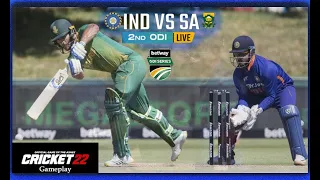 LIVE STREAMED Cricket 22 | Proteas vs India Part 2 - 2nd BetWay ODI 2022 | Boland Park | 1080p60fps