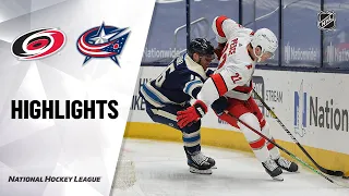 Hurricanes @ Blue Jackets 3/22/21 | NHL Highlights