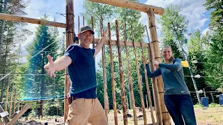 DIY Rustic Log Garden Gate - You Won't Believe it!