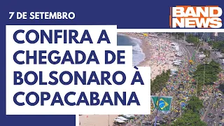 Bolsonaro chega a Copacabana