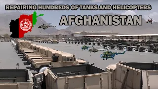 Repairing hundreds of tanks and helicopters by the Taliban government in Afghanistan