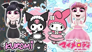 My talking angela 2 💟 Kuromi vs My Melody 💗 Sanrio Cosplay🌈💋