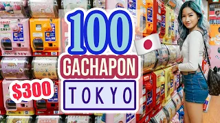 100 GACHAPON Capsule Toys in AKIHABARA - TOKYO, JAPAN 🇯🇵