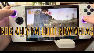 ROG Ally Handheld PC Fallout new Vegas Gameplay 1080p