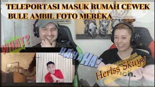 Heriss Skuyy TELEPORTASI MASUK RUMAH CEWEK BULE AMBIL FOTO MEREKA !! Pall Family Reaction !!!