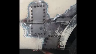 Campervan VW LT35 bodywork rust repair