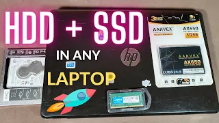 HP 15 bs series laptop : How to disassemble base and upgrade RAM Memory and  SSD