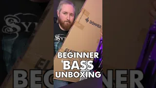 Unboxing the perfect beginner bass guitar #donnermusic
