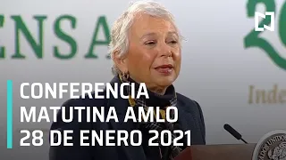 Conferencia matutina AMLO / 28 de enero 2021