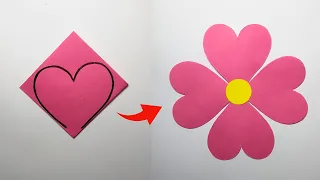 Flower Making | How to make a simple paper flowers step by step🌸