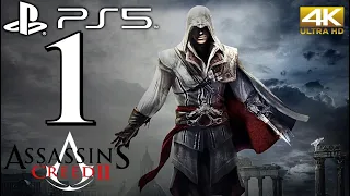 Assassin's creed 2 PS5 Walkthrough Gameplay Part 1 - EZIO AUDITORE [4k "Captured"] FULL GAME