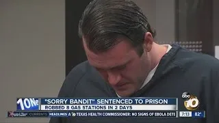 ‘I’m Sorry Bandit’ sentenced to 23+ years