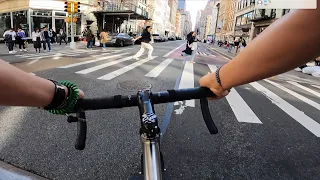 FIXED GEAR NYC | Ride from Brooklyn to Central Park.