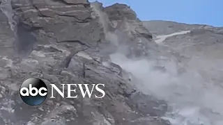 Hikers escape rockslide in Rocky Mountain National Park l ABC News