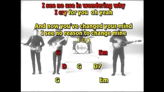 Not a second time Beatles mizo vocals no piano lyrics chords (isolated tracks)