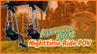 Pteranodon Flyers Nighttime Ride POV | Universal Studios Islands of Adventure Orlando Florida