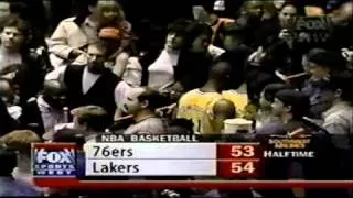 Iverson Highlights vs Lakers Rookie Year