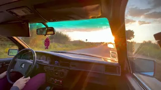 Mercedes 190D - Sunset Drive