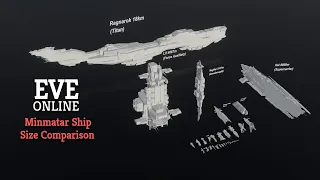 EVE Online : Minmatar Ship 🚀 Size Comparison