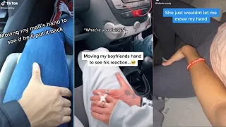 "Moving My Bf's Hand To See His Reaction" Tiktok Compilation 🥺