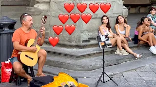 😍 STREET MUSICIAN PLAYS LOVE SONG IN FLORENCE 😍