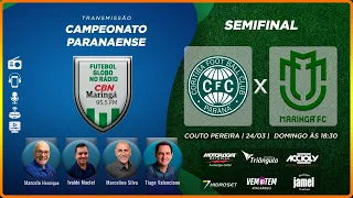 CORITIBA x MARINGA | PARANAENSE 2024 AO VIVO | CBN MARINGA | Narração: Marcelo Henrique