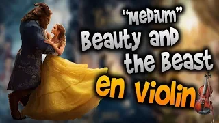 beauty and the beast en Violín|How to Play,Tutorial,Tab,sheet music,Como Tocar|Manukesman