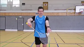 Badminton Backhand Service Tutorial - short and long service - TSV Badminton