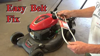 Honda Mower HRN216   "Replace Belt"   Easy Self Propel DIY Fix