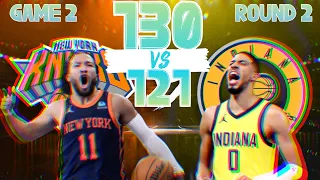 Knicks Hold Strong: Brunson's Clutch Play Secures Win Over Pacers Game 2 | May 8 | 2024 Playoff