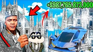 FRANKLIN TOUCH ANYTHING BECOME DIAMOND || EVERYTHING IS FREE IN GTA 5 | SHINCHAN and CHOP GTA 5 !