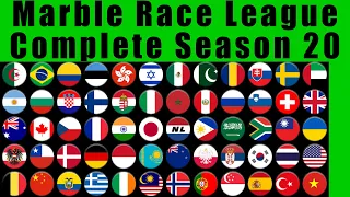 Marble Race League Season 20 Complete Race Day 1-10 in Algodoo / Marble Race King