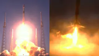 Falcon 9 launches GPS III SV06 and Falcon 9 first stage landing