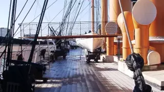 "HMS Warrior" 1860, Ironclad Battleship of the age of Sail and Steam "Portsmouth Historic Dockyard."