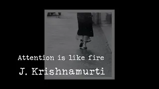 J. Krishnamurti [] attention is like a fire [] immersive pointer [] piano A-Loven